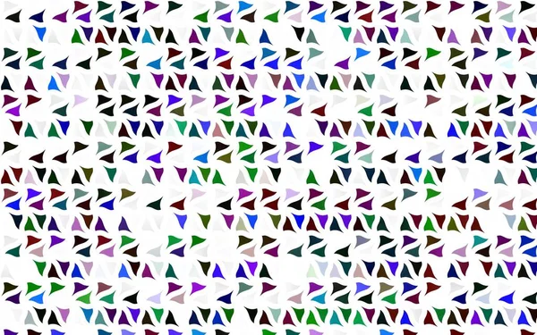 Lumière Multicolore Disposition Vectorielle Arc Ciel Avec Lignes Triangles — Image vectorielle