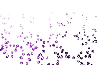 Çember şekilli açık mor vektör düzeni. Doğa tarzında bulanık halkaları olan güzel renkli çizimler. İş reklamları için tasarım.