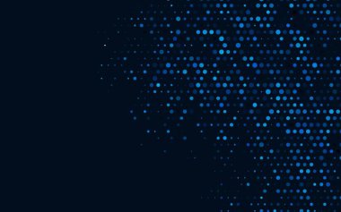 Daire şekilli koyu mavi vektör düzeni.