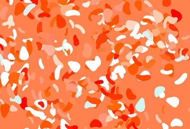 Rastgele biçimlerde açık kırmızı vektör dokusu. Rastgele şekillerle soyut tarzda dekoratif tasarım. Duvar kağıtları için zarif tasarım.