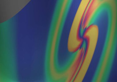 Bükülmüş çizgilerle soyut vektör arkaplanı. Alnında çizgiler olan bir resim. İş broşürleri, broşürler için desen. 