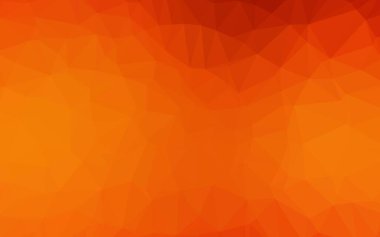 Açık Turuncu vektör üçgen şablonu.