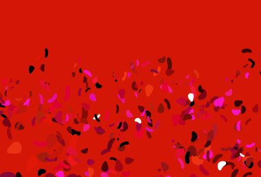 Açık pembe, soyut şekilli sarı vektör arkaplan. Soyut gradyan şekilli basit renkli çizimler. Kartvizitiniz için modern tasarım.