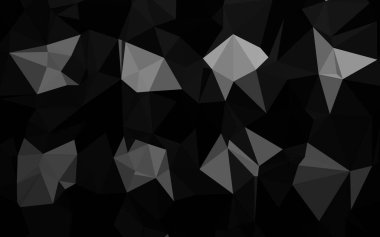 Siyahın düşük polimerli tasarımı. vektör illüstrasyonu