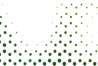 Yeşil daireli beyaz vektör arkaplanı 