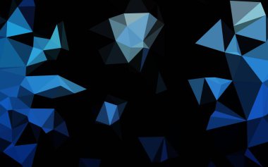 Çokgen desenli soyut geometrik renkli vektör çizimi.