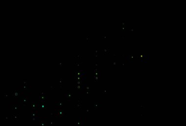 Koyu mavi, dikdörtgen biçiminde sarı vektör dokusu. Dikdörtgen şekilli soyut çizimler. İş ilanınız için akıllı tasarım.