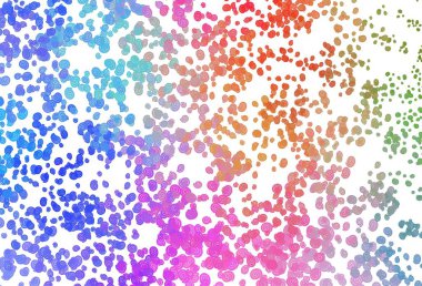 Açık renkli, eğri büğrü kurdeleli Gökkuşağı vektör deseni. Belirsiz, soyut ve gradyan bir çizim. Arkaplanlar için desenli dalga deseni.