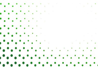 Yeşil daireli beyaz vektör arkaplanı 