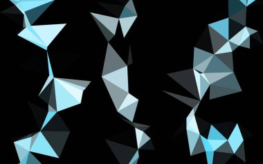 Çokgen desenli soyut geometrik renkli vektör çizimi.