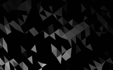 Koyu Gümüş, Gri vektör çokgen arkaplan.