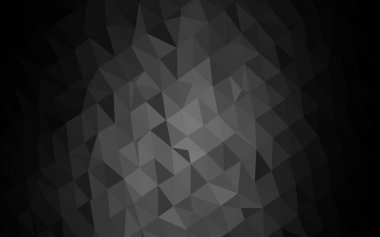 Koyu Gümüş, Gri vektör soyut mozaik arkaplan.