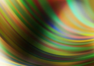 Koyu yeşil, sıvı şekilli sarı vektör deseni.