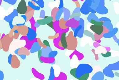 Işık çok renkli, gökkuşağı vektör dokusu ve rastgele formlar. Soyut tarzda rengarenk gradyan şekilleri olan bir resim. İşiniz için en iyi akıllı tasarım.