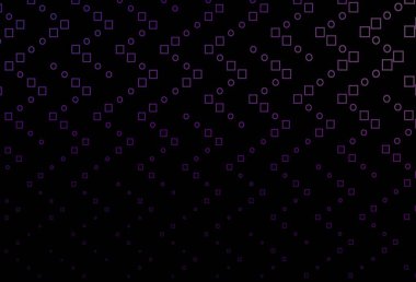 Dikdörtgenli koyu mor vektör arka plan. Dikdörtgenleri ve kareleri olan güzel bir çizim. İş ilanınız için akıllı tasarım.