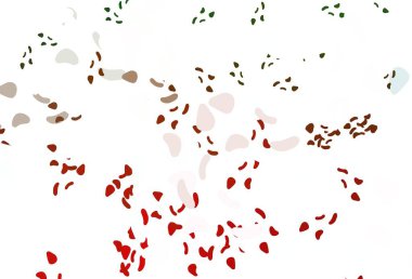 Koyu mavi, soyut şekilli kırmızı vektör arkaplan. Renkli rastgele şekillerle modern soyut illüstrasyon. Bir cep telefonu için arka plan.