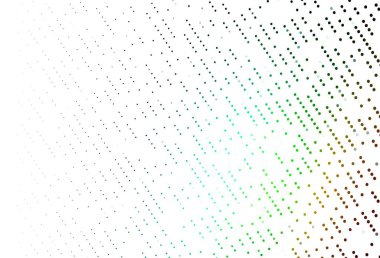 Çok renkli ışık, küreli gökkuşağı vektör deseni. Parlak renkli soyut çemberlerin olduğu bir resim. Güzel web siteleri için desen.