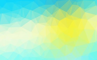 Çokgen desenli soyut geometrik renkli vektör çizimi.