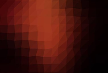 Koyu kırmızı vektör soyut çokgen yerleşimi. Yaratıcı illüstrasyon, yarım tonlu ve eğimli. İşiniz için en iyi üçgen tasarım..