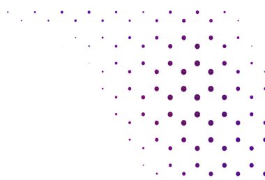 Disklerle açık mor vektör dokusu. Doğa tarzında renkli baloncuklu soyut illüstrasyon. Güzel web siteleri için desen.
