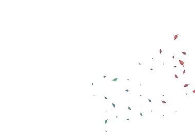 Açık renkli, Gökkuşağı vektör karalama kapağı. Yapraklı basit bir illüstrasyon. Marka kitabı için desen.