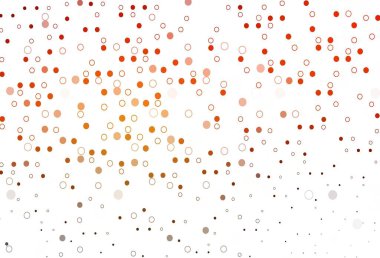 Açık kırmızı, diskli sarı vektör dokusu. Doğa tarzında bulanık halkaları olan güzel renkli çizimler. Suyun deseni, yağmur damlaları.