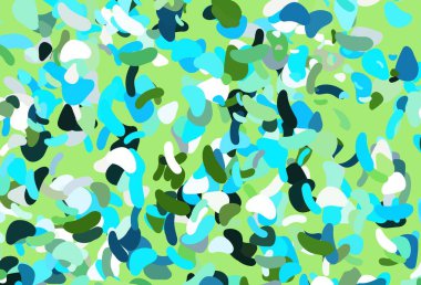 Koyu mavi, soyut şekilli kırmızı vektör arkaplan. Renkli rastgele şekillerle modern soyut illüstrasyon. Bir cep telefonu için arka plan.