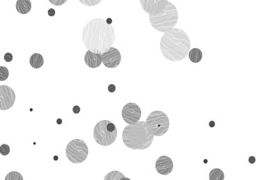 Açık gümüş, lekeli gri vektör kaplama. Renkli su damlaları olan modern soyut çizimler. Posterler, afişler için tasarım.