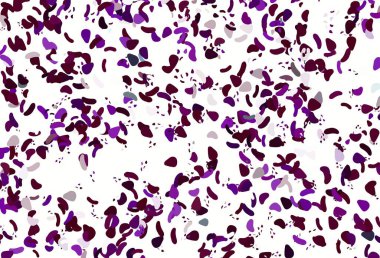 Rastgele şekilli açık mor vektör dokusu. Modern tarzda değişen renkli kaotik formlar. Web siteniz için basit tasarım.