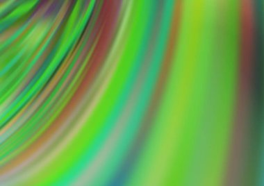 Soyut çizgileri olan açık yeşil vektör arkaplanı.