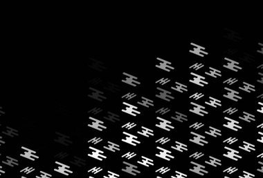 Koyu Gümüş, düz çizgileri olan gri vektör düzeni. Sopalı modern geometrik soyut çizim. Web siteleri, iniş sayfaları için desen.