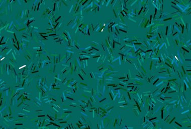 Koyu mavi, dar çizgileri olan yeşil vektör deseni. Dar çizgileri olan parlak renkli çizimler. İş ilanınız için akıllı tasarım.