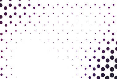 Dairesel açık mor vektör şablonu. Doğa tarzında bulanık halkaları olan güzel renkli çizimler. Marka kitabınız için şablon.