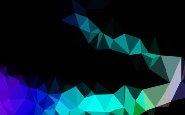 Koyu Çokrenkli, Gökkuşağı vektör çokgen soyut yerleşimi.