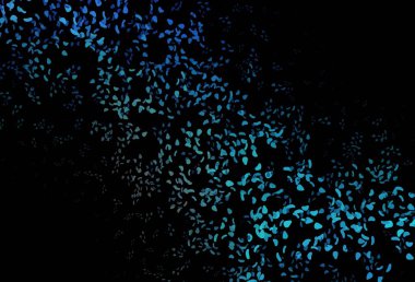 Soyut şekilli koyu mavi vektör arkaplan. Modern tarzda değişen renkli kaotik formlar. Web siteniz için basit tasarım.