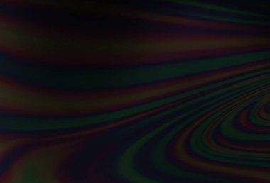 Eğri daireli koyu siyah vektör deseni. Yarım ton mermer tarzında, gradyanı olan yaratıcı illüstrasyon. İş tasarımınız için şablon.