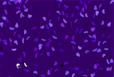 Rastgele şekilli açık mor vektör dokusu. Soyut tarzda rengarenk gradyan şekilleri olan bir resim. Bir cep telefonu için arka plan.