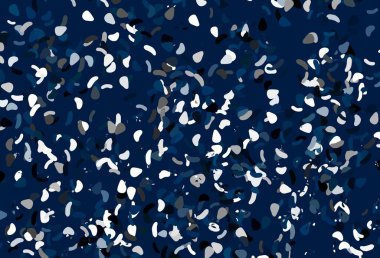 Koyu mavi, soyut şekilli kırmızı vektör arkaplan. Renkli rastgele şekillerle modern soyut illüstrasyon. Bir cep telefonu için arka plan.