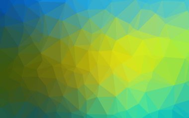 Çokgen desenli soyut geometrik renkli vektör çizimi.