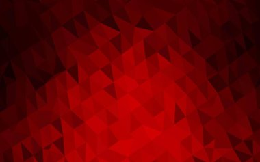 Açık kırmızı vektör çokgen deseni.