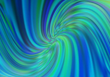 Açık Mavi, eğri çizgileri olan yeşil vektör arkaplanı.