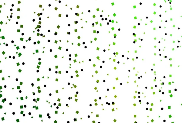Světle Zelená Vektorová Obálka Polygonálním Stylu Kruhy Abstraktní Ilustrace Barevnými — Stockový vektor