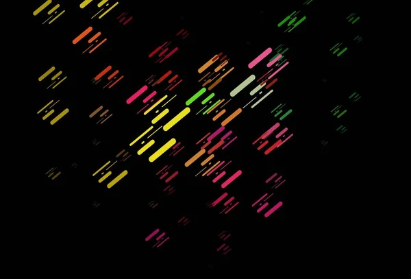 Mørk Multicolor Rainbow Vektorbakgrunn Med Rette Linjer Moderne Geometrisk Abstrakt – stockvektor