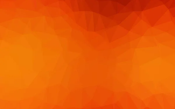 Light Orange Vektor Leuchtende Dreieckige Vorlage — Stockvektor