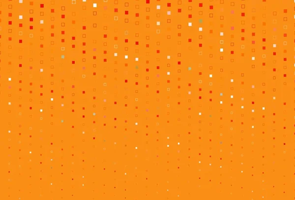 Fondo Vectorial Naranja Claro Con Líneas Rectángulos Ilustración Abstracta Moderna — Vector de stock