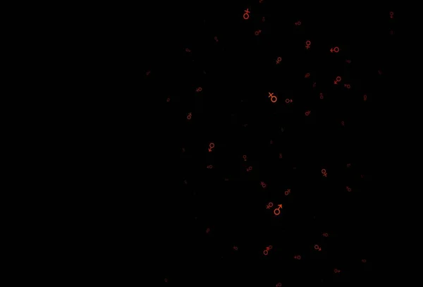 Темно Оранжевый Векторный Отскок Гендерными Признаками Градиентный Выделенный Красочный Мальчик — стоковый вектор