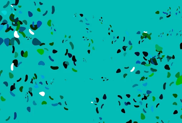 Texture Vectorielle Bleu Clair Verte Avec Des Formes Aléatoires Illustration — Image vectorielle