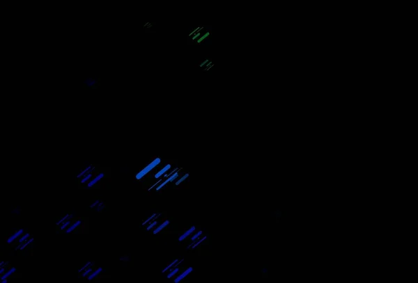 Темно Синяя Зеленая Векторная Текстура Цветными Линиями Сияющая Цветная Иллюстрация — стоковый вектор