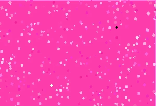 Licht Roze Vector Achtergrond Met Lijnen Cirkels Ruit Decoratief Design — Stockvector