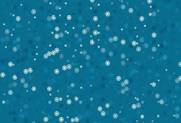 Abstrakter Vektorhintergrund Mit Weihnachtsschneeflocken Glitzernde Abstrakte Illustration Mit Eiskristallen Das — Stockvektor